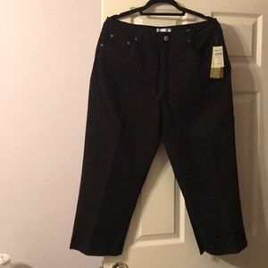 Cropped black jeans